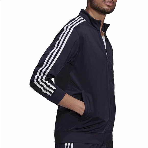 Adidas Primegreen Mens Essentials Warm-Up, Three Stripes, Track Jacket - Picture 6 of 10